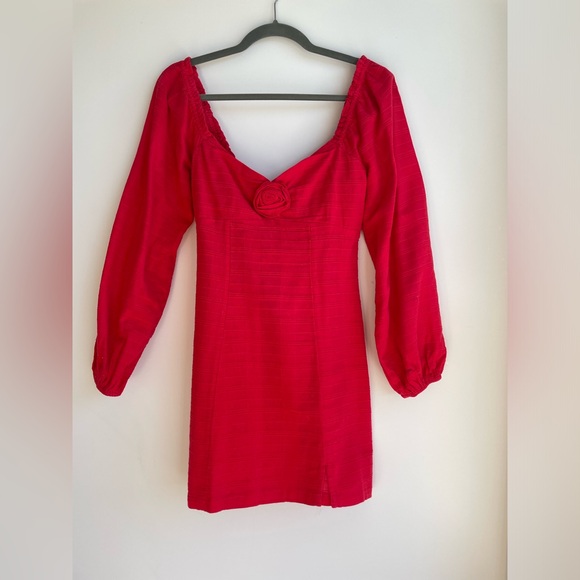 Free People Put A Rose On It Mini Dress - Picture 2 of 6